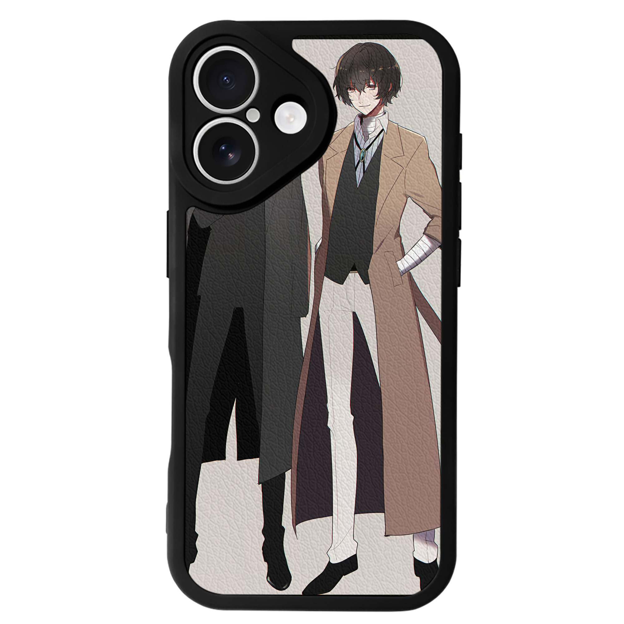 （画像用） 文豪ストレイドッグス Bungo Stray Dogs 【iPhone 16シリーズ対応】シリコンスマホケース（レザー調） 材質：シリコン